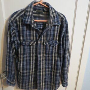 Field And Stream Plaid Heavy Flannel Shirt Men’s Large